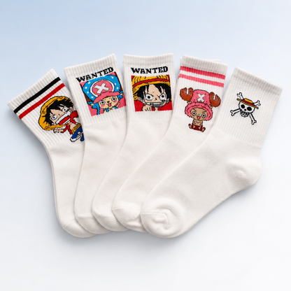 5 Pares de calcetines de One Piece